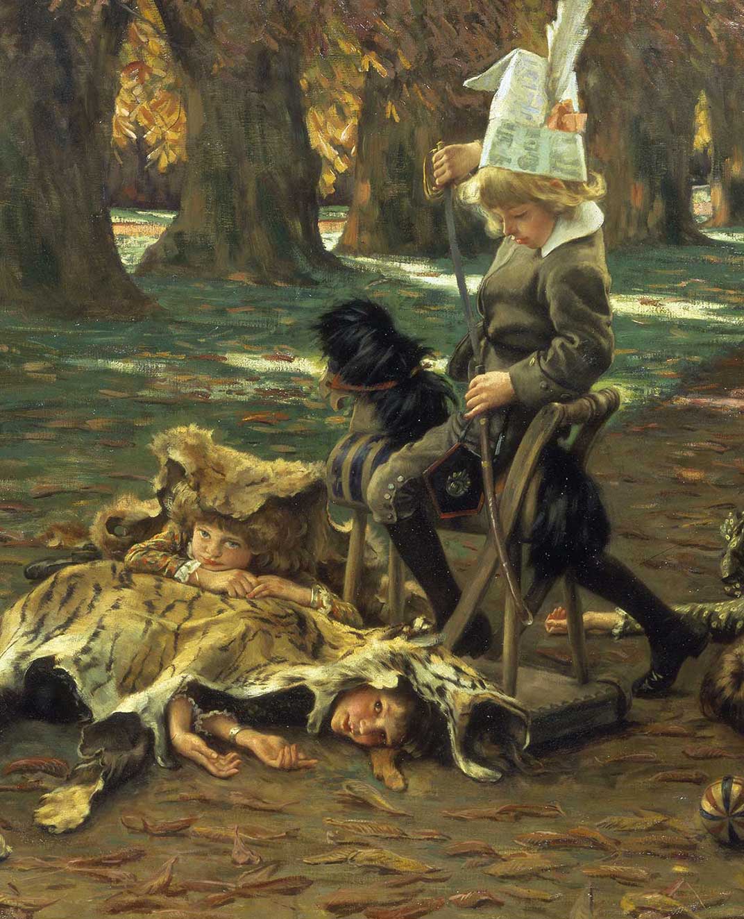 James Tissot, Il piccolo Nemrod 1882, olio su tela Besançon, Musée des Beaux-Arts et Archeologie de Besançon