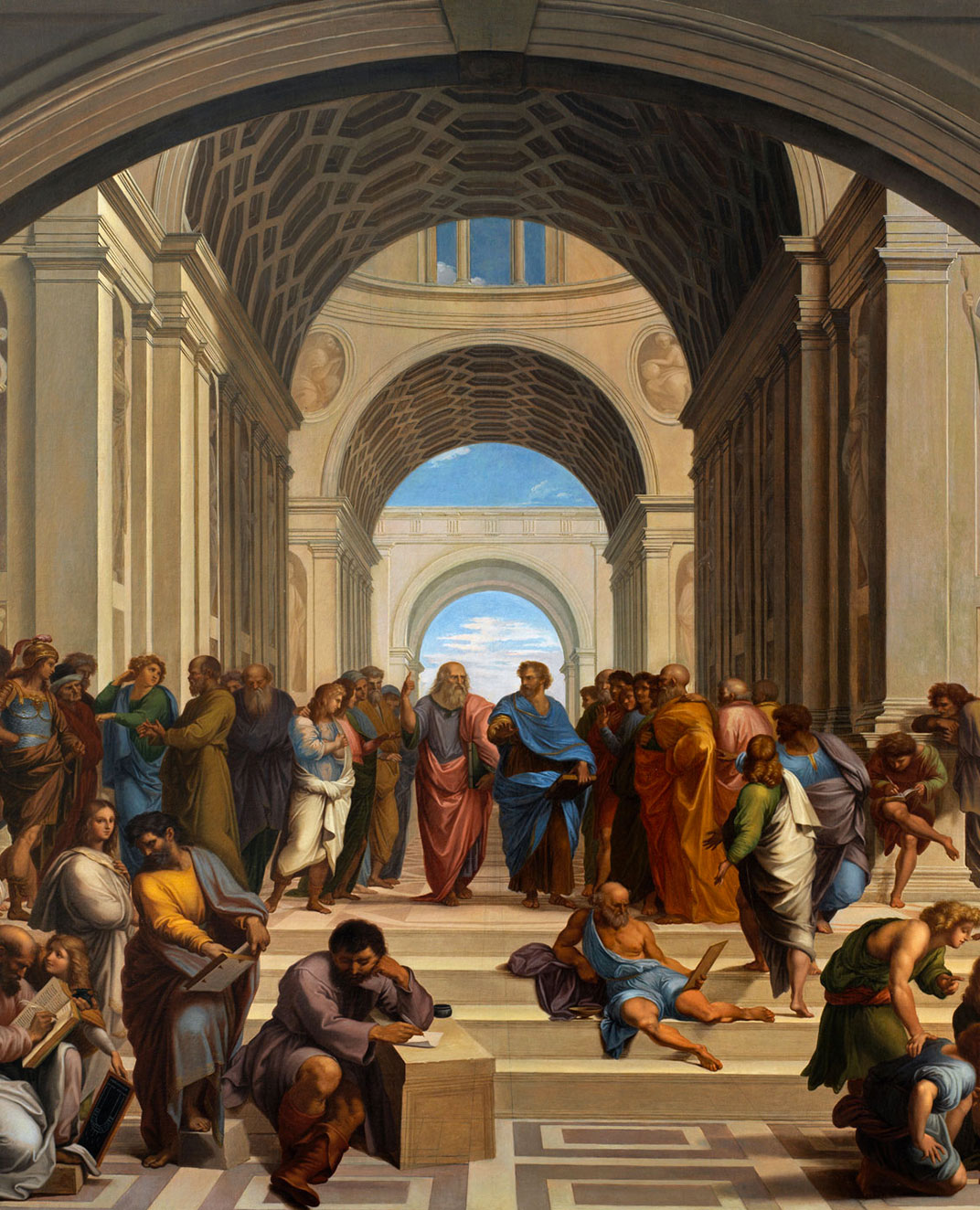 La Scuola di Atene (copia da Raffaello), 1818 ~ 1819 Brescia, Civici Musei d'Arte e Storia