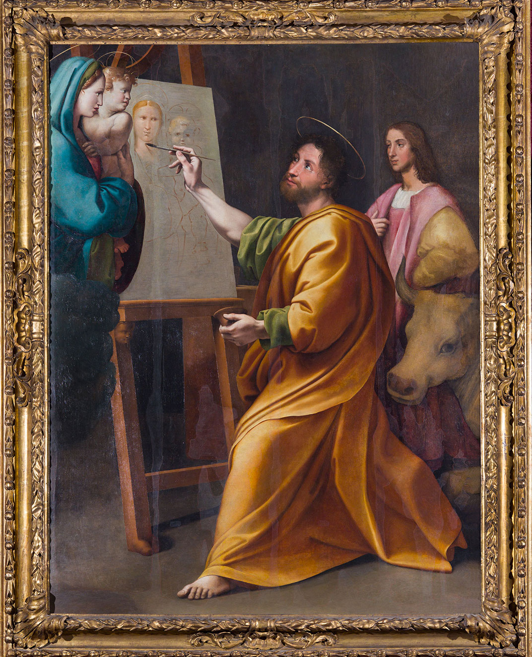 RAFFAELLO SANZIO (attr.) San Luca che dipinge la Vergine XVI sec. Roma, Accademia Nazionale di San Luca